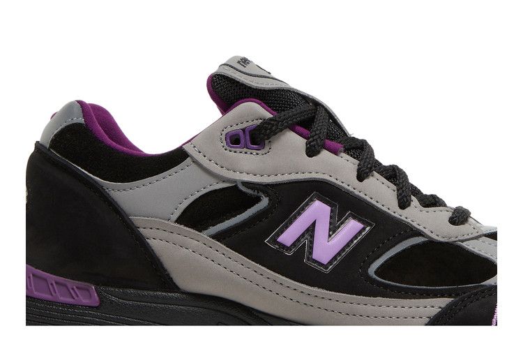 New Balance Stray Rats x Wmns 991 Made In England 'Black Purple' — Black/Grey/Purple