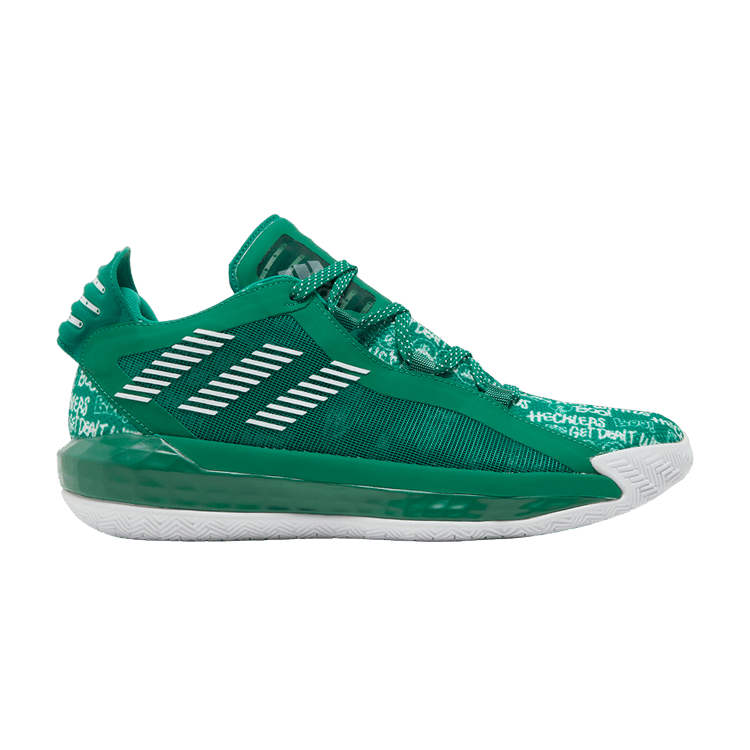 Adidas SM Dame 6 'Hecklers Pack - Dark Green' — Dark Green/Cloud White/Dark Green