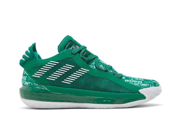 Adidas SM Dame 6 'Hecklers Pack - Dark Green' — Dark Green/Cloud White/Dark Green