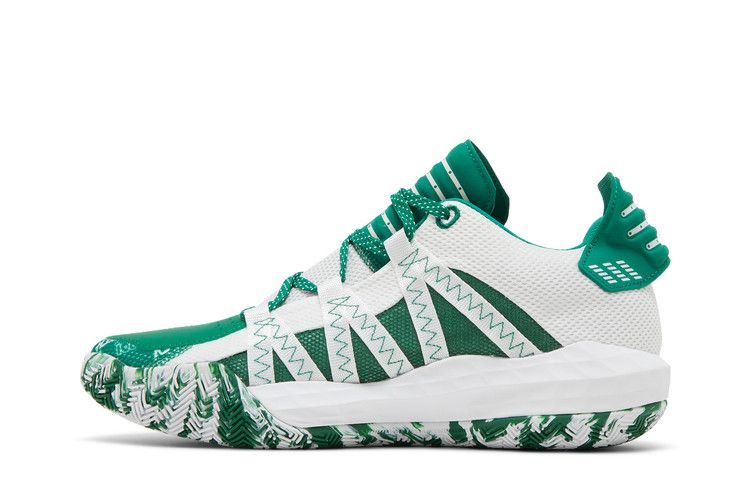 Adidas SM Dame 6 'Hecklers Pack - Dark Green' — Dark Green/Cloud White/Dark Green