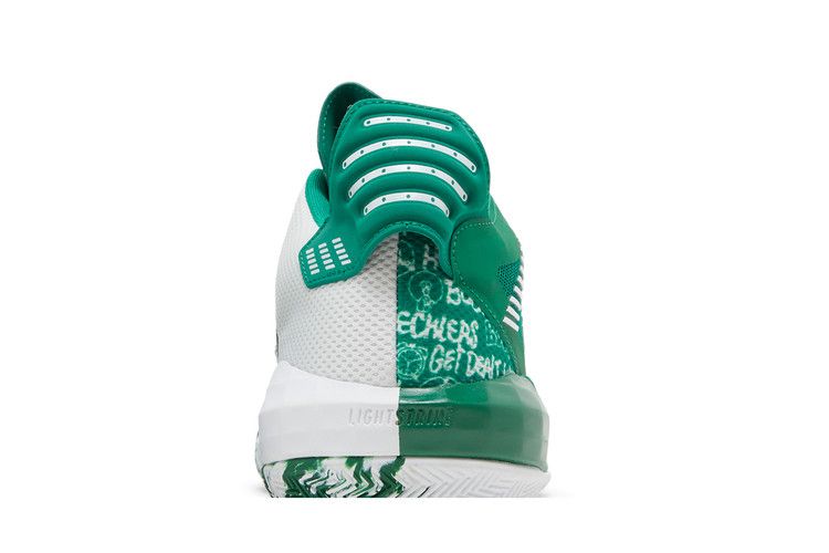 Adidas SM Dame 6 'Hecklers Pack - Dark Green' — Dark Green/Cloud White/Dark Green