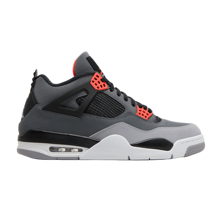Air Jordan 4 Retro 'Infrared' — Dark Grey/Infrared 23/Black/Cement Grey