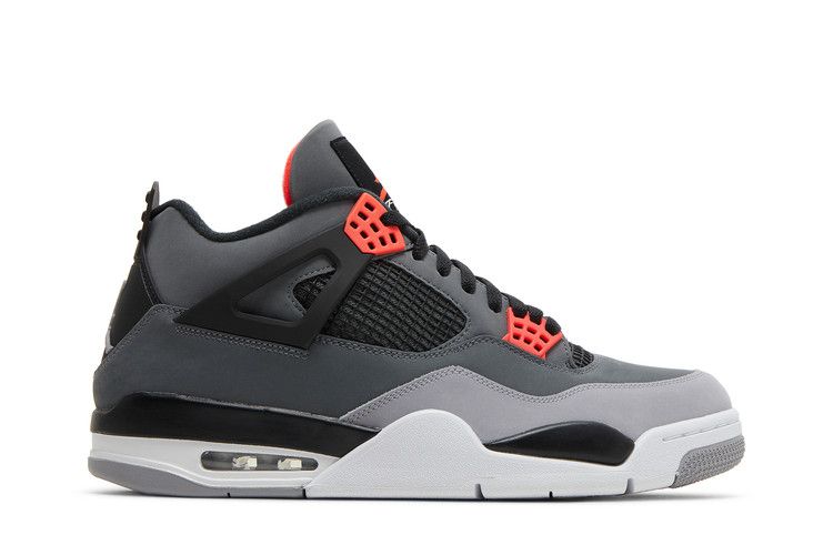 Air Jordan 4 Retro 'Infrared' — Dark Grey/Infrared 23/Black/Cement Grey