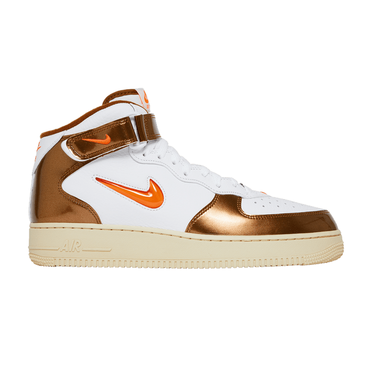 Nike Air Force 1 Mid QS 'Ale Brown' — White/Total Orange/Ale Brown/Beach