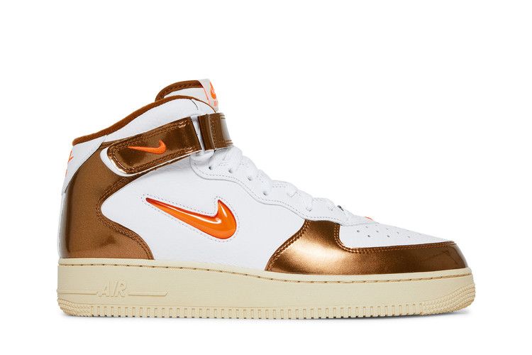 Nike Air Force 1 Mid QS 'Ale Brown' — White/Total Orange/Ale Brown/Beach (2)