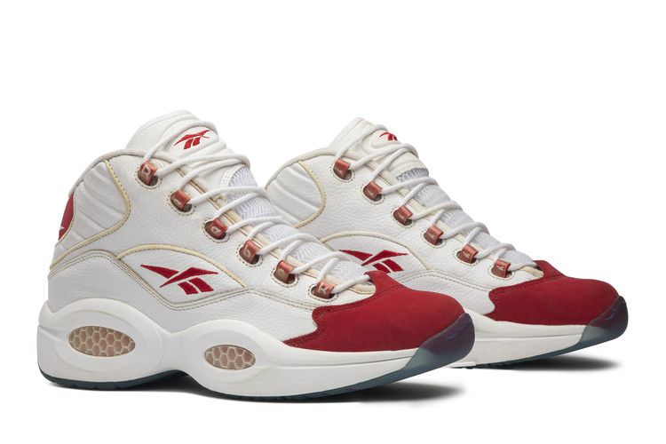 Reebok Question Mid '10th Anniversary' — White/Pearlized Red