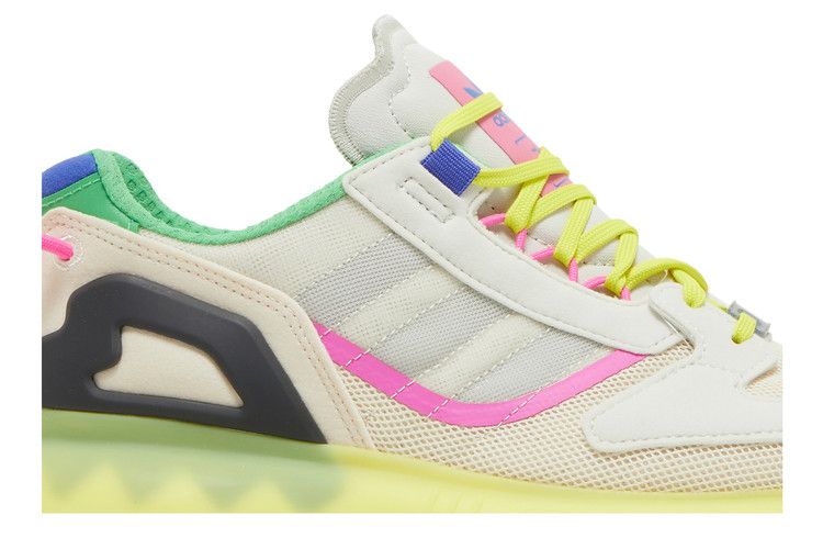 Adidas Wmns ZX 5000 Boost 'Wonder White Acid Yellow' — Wonder White/White Tint/Acid Yellow