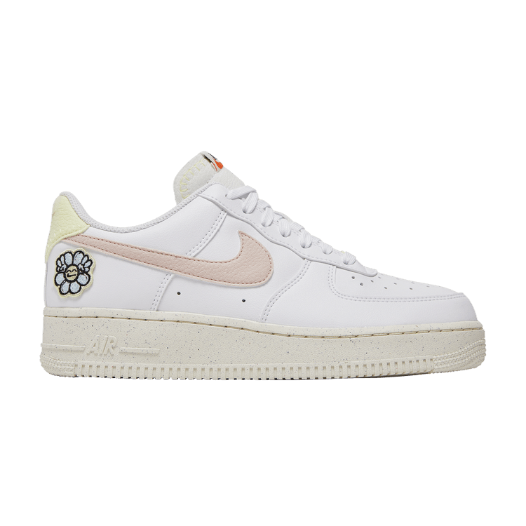 Nike Wmns Air Force 1 '07 SE 'Flower Power' — White/Boarder Blue/Citron Tint/Pink Oxford