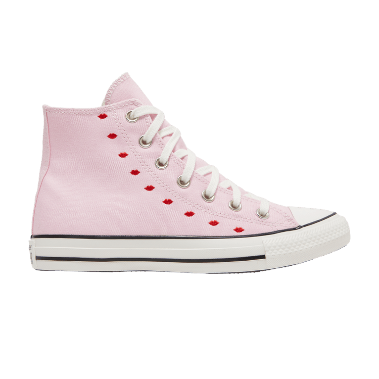 Converse Wmns Chuck Taylor All Star High 'Embroidered Hearts - Cherry Blossom' — Cherry Blossom/White