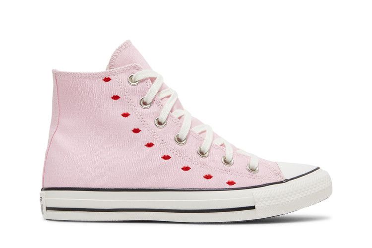 Converse Wmns Chuck Taylor All Star High 'Embroidered Hearts - Cherry Blossom' — Cherry Blossom/White