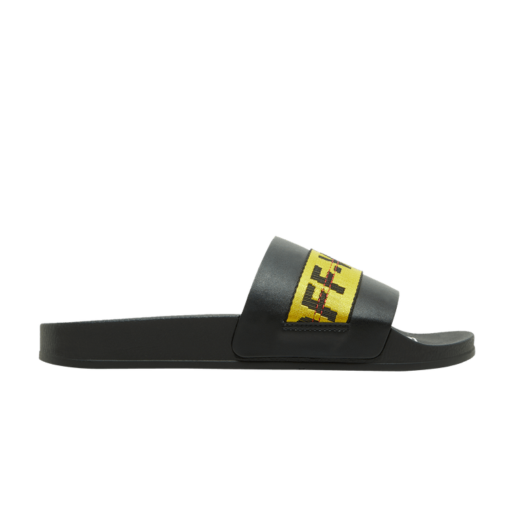 Off-White Industrial Sliders 'Black Yellow' — Black/Yellow