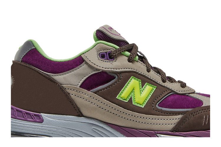 Stray Rats x New Balance Wmns 991 Made in England 'Purple Green' — Grey/Purple/Green