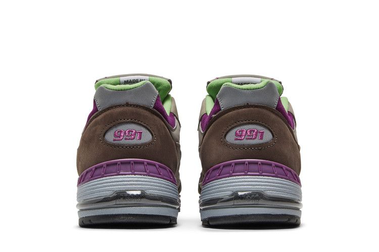 Stray Rats x New Balance Wmns 991 Made in England 'Purple Green' — Grey/Purple/Green
