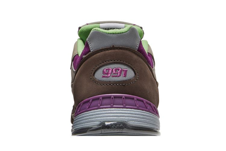 Stray Rats x New Balance Wmns 991 Made in England 'Purple Green' — Grey/Purple/Green
