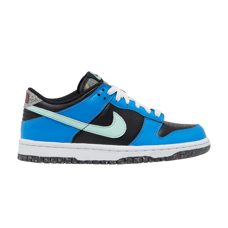 Nike Dunk Low SE GS 'Black Light Photo Blue Mint Foam' — Black/Light Photo Blue/Active Pink/Mint Foam
