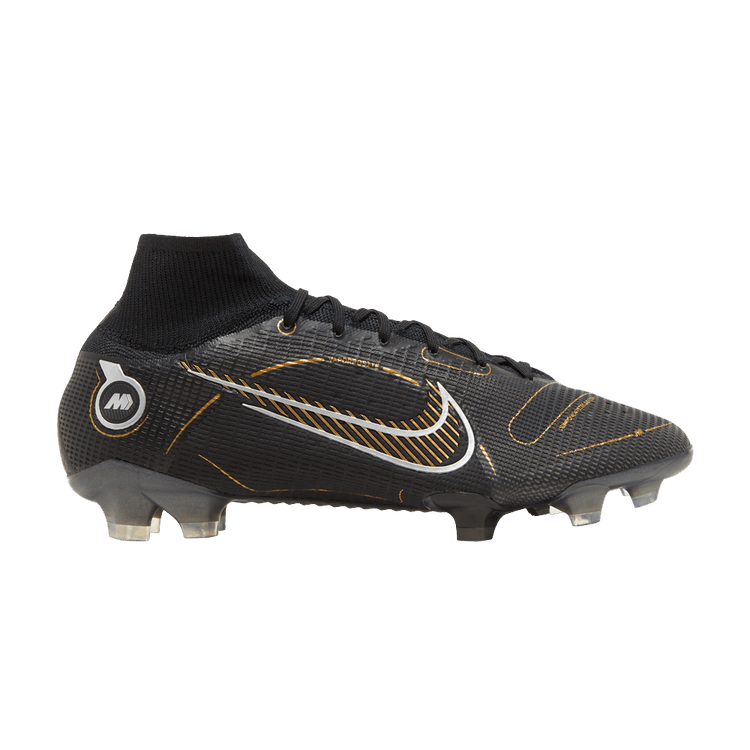 Nike Mercurial Superfly 8 Elite FG 'Black Cave Stone' — Black/Metallic Silver/Cave Stone/Metallic Gold