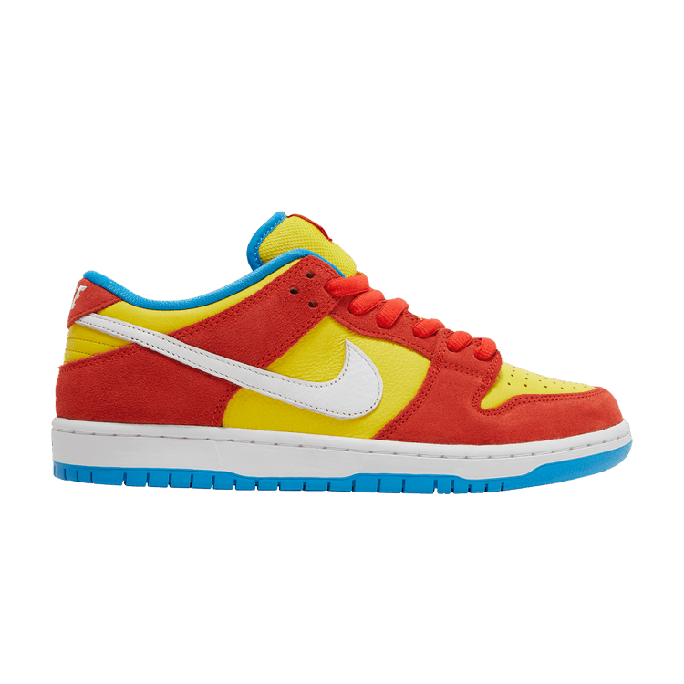 Nike Dunk Low Pro SB 'Bart Simpson' — Habanero Red/White/Blue Hero