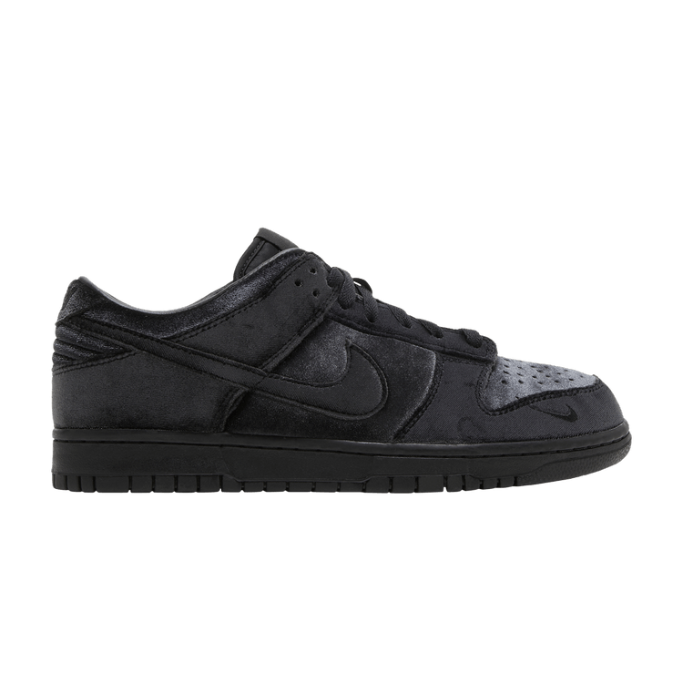 Dover Street Market x Nike Dunk Low 'Black Velvet' — Black/Black/Black