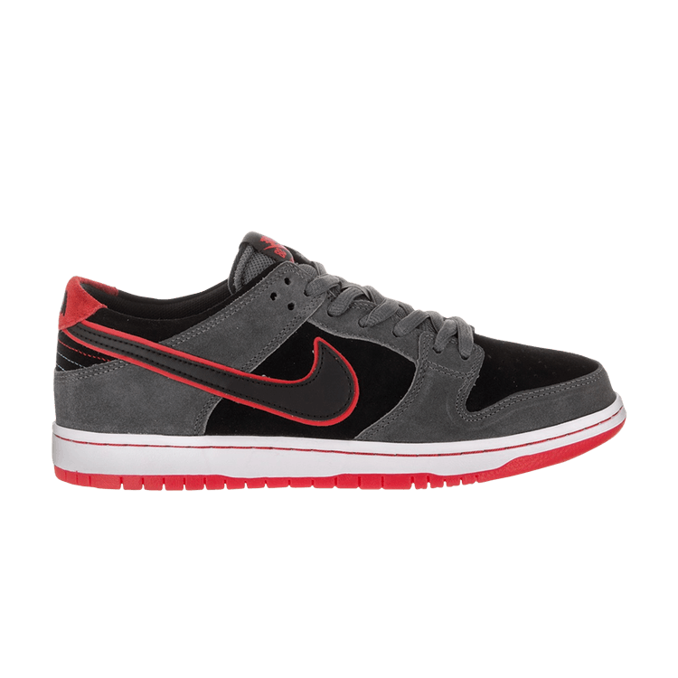 Ishod Wair x Nike SB Zoom Dunk Low Pro 'Sports Car' — Dark Grey/Black-University Red