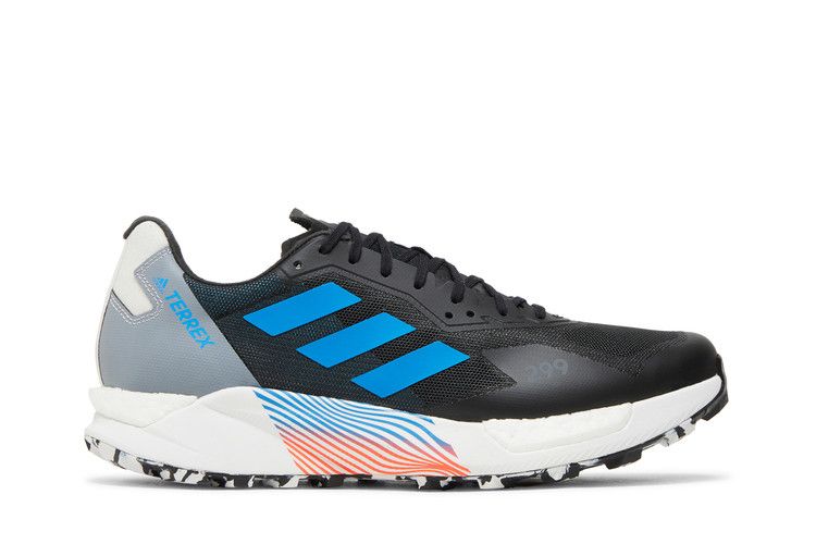Adidas Terrex Agravic Ultra Trail 'Black Blue Rush' — Core Black/Blue Rush/Crystal White