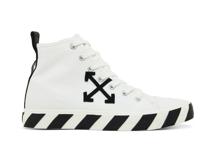 Off-White Vulc Sneaker Mid 'White Black' — White/Black