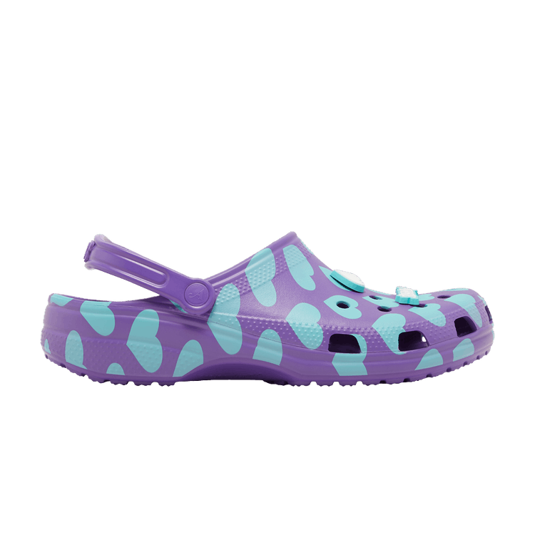 Awake NY x Crocs Classic Clog 'Home Is Where The Heart Is - Purple' — Purple/Green