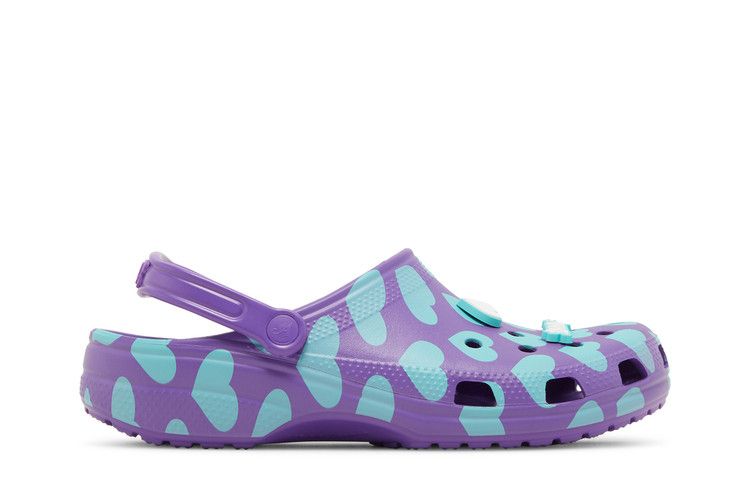 Awake NY x Crocs Classic Clog 'Home Is Where The Heart Is - Purple' — Purple/Green