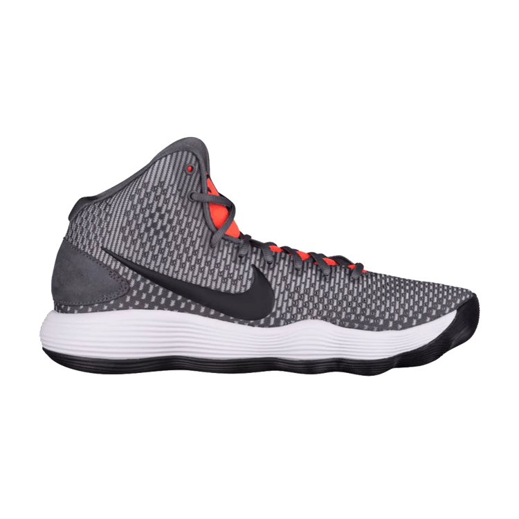 Nike Hyperdunk 2017 'Dark Grey' — Dark Grey/Bright Crimson-Pure Platinum-Black