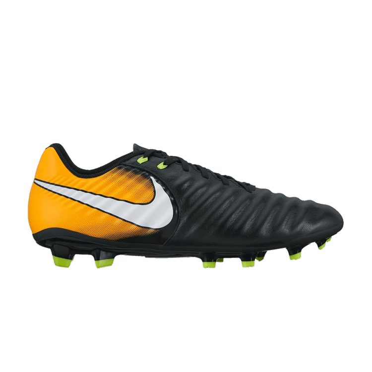 Nike Tiempo Ligera 4 FG 'Black Laser Orange' — Black/White/Laser Orange/Volt