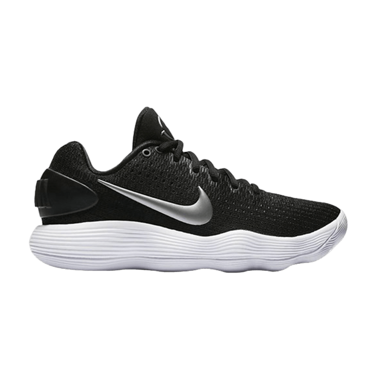 Nike Wmns Hyperdunk 2017 Low 'Black Metallic Silver' — Black/White-Metallic Silver