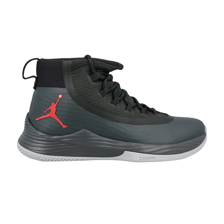 Air Jordan Ultra.Fly 2 'Anthracite' — Black/Anthracite-University Red