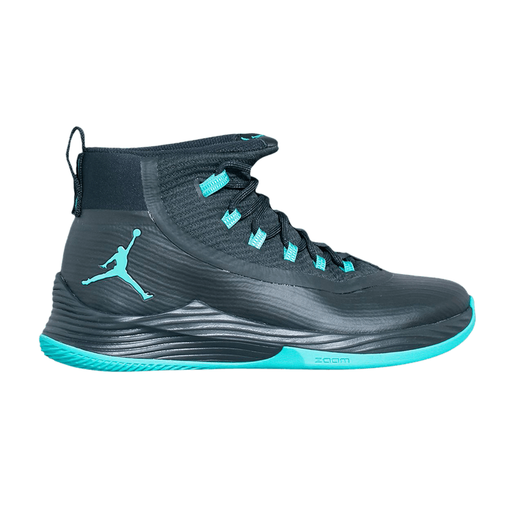 Air Jordan Ultra.Fly 2 'Black Jade' — Black/Clear Jade-Black