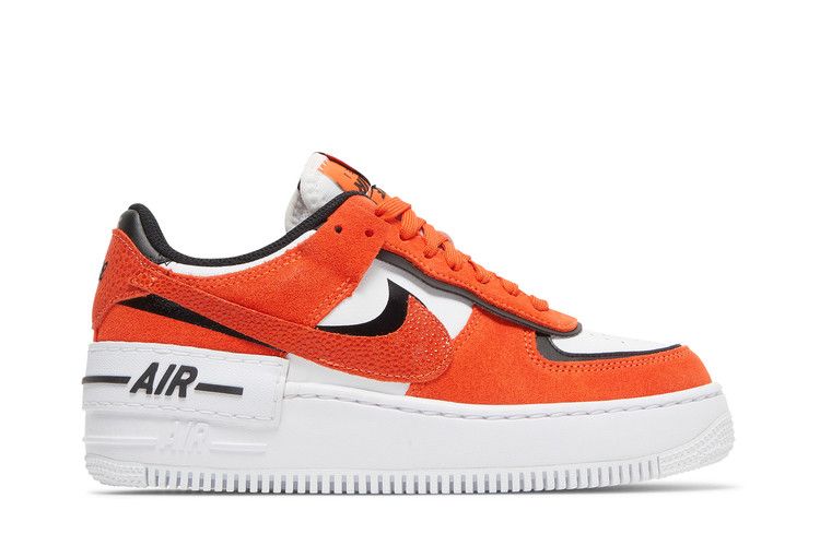 Nike Wmns Air Force 1 Shadow 'Cracked Leather - Rush Orange' — Rush Orange/Guava Ice/White/Black (2)