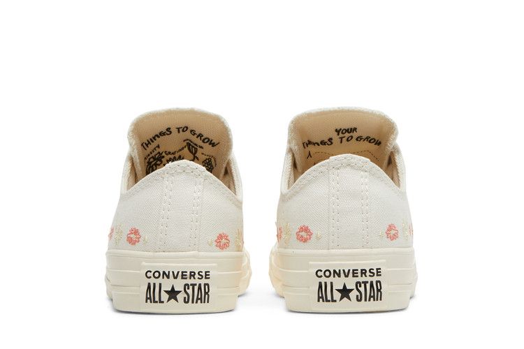 Converse Wmns Chuck Taylor All Star Low 'Embroidered Floral - Egret' — Egret/Multi/Black