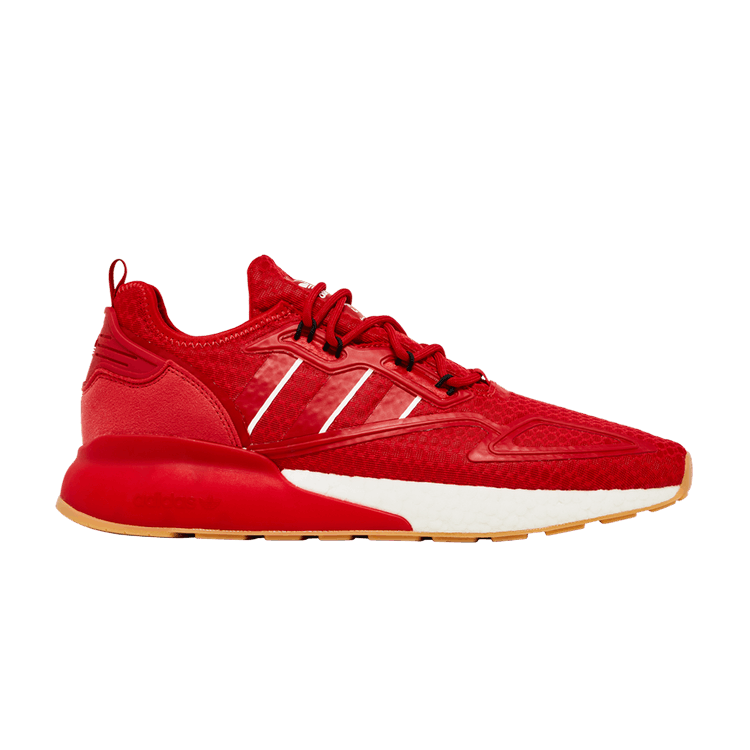 Adidas ZX 2K Boost 'Scarlet Gum' — Scarlet/Scarlet/Cloud White