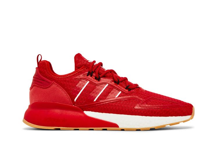 Adidas ZX 2K Boost 'Scarlet Gum' — Scarlet/Scarlet/Cloud White