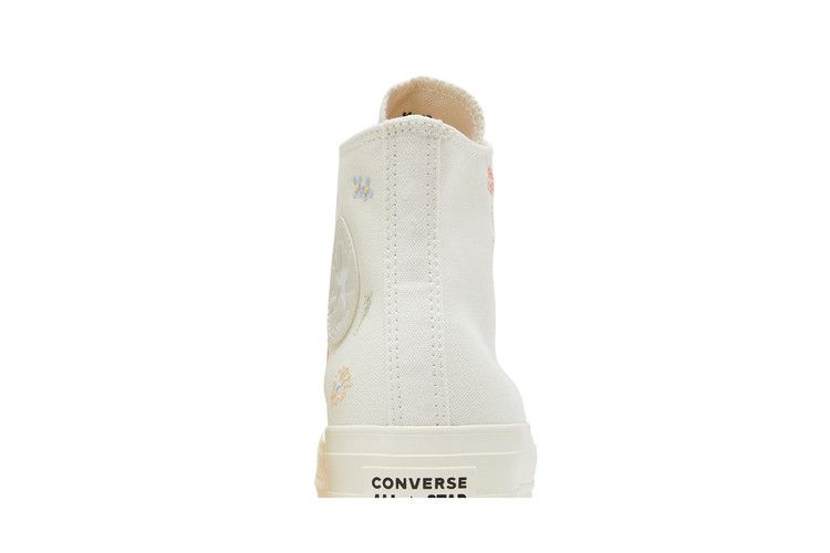 Converse Wmns Chuck Taylor All Star Lift Platform 'Embroidered Floral - Egret' — Egret/Multi/Egret