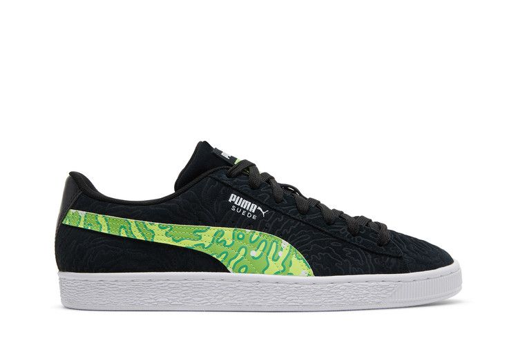Rick and Morty x Puma Suede 'Interdimensional Portal' — Black/Jasmine Green