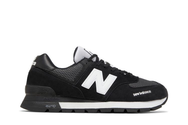 New Balance 574 Rugged 'Black White' — Infinity Blue/White