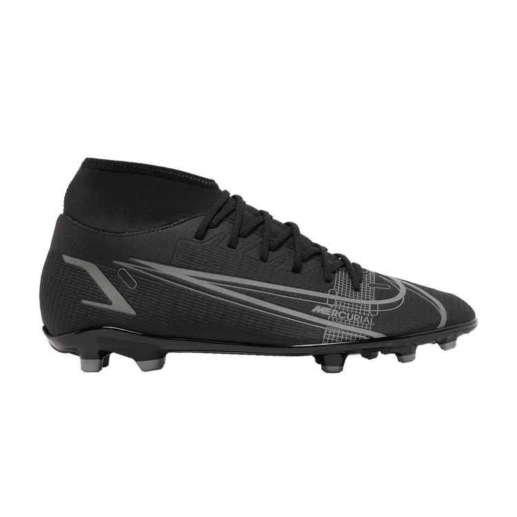 Nike Mercurial Superfly 8 Club MG 'Black Iron Grey' — Black/Iron Grey/Black