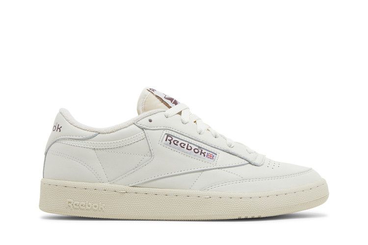 Reebok Club C 85 Vintage 'Chalk Alabaster' — Chalk/Alabaster/Maroon