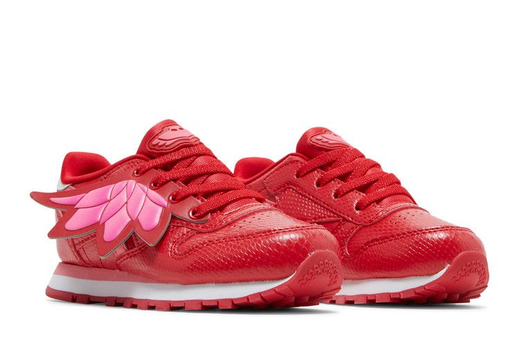 PJ Masks x Reebok Classic Leather Toddler 'Owlette' — Vector Red/Super Pink/Footwear White