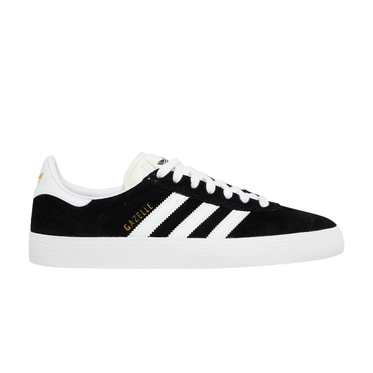 adidas Gazelle ADV 'Black White' — Core Black/Cloud White/Gold Metallic