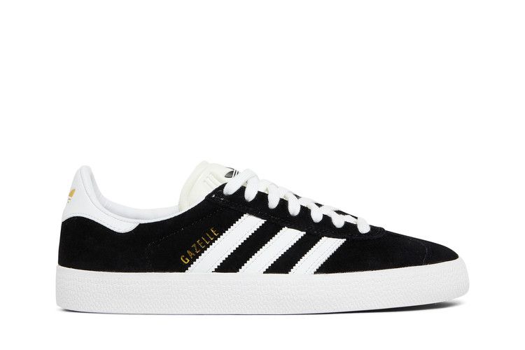 adidas Gazelle ADV 'Black White' — Core Black/Cloud White/Gold Metallic