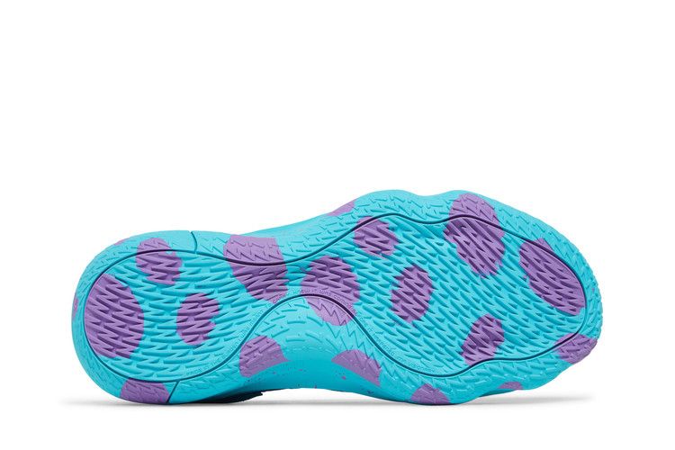 Monsters Inc. x adidas Dame 7 EXTPLY 'Sulley' — Pulse Aqua/Pulse Aqua/Sonic Fuchsia