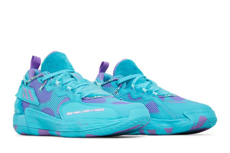 Monsters Inc. x adidas Dame 7 EXTPLY 'Sulley' — Pulse Aqua/Pulse Aqua/Sonic Fuchsia