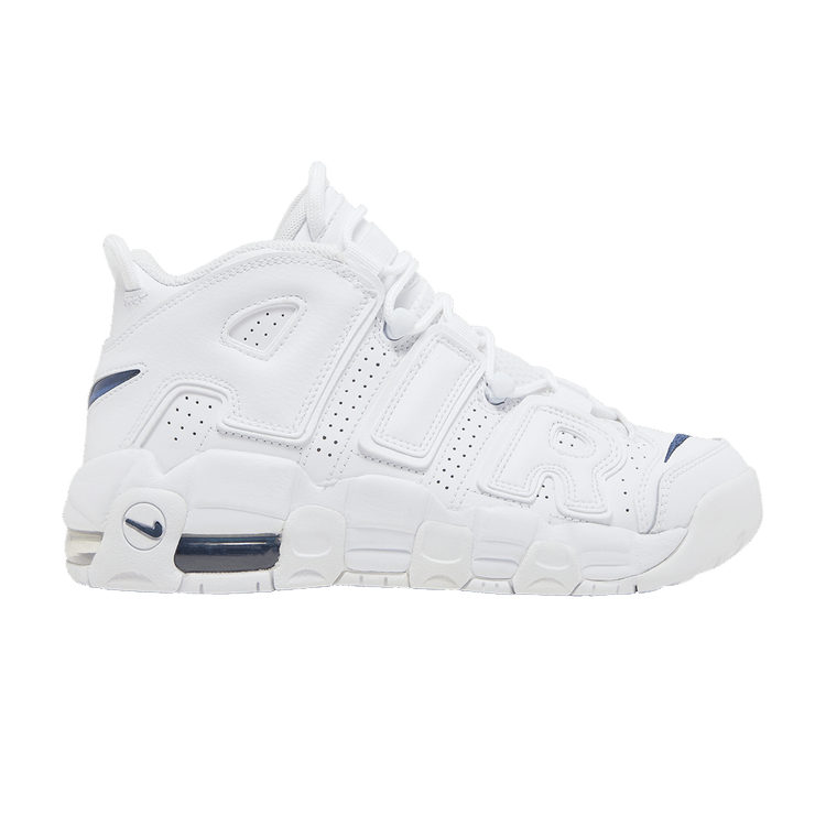 Nike Air More Uptempo GS 'White Midnight Navy' — White/Midnight Navy/White