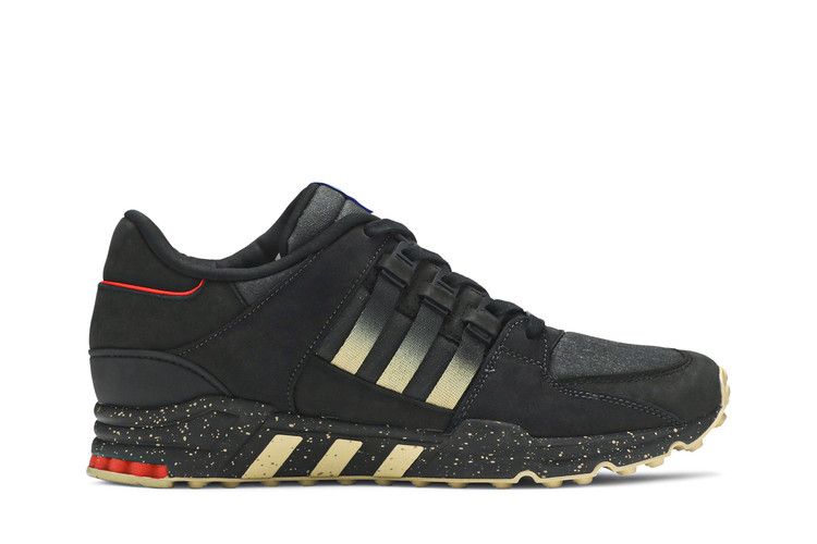 High &amp; Lows x adidas EQT Support 93 'Interceptor' — Core Black/Matte Gold