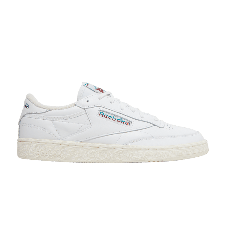 Reebok Club C 85 Vintage 'Split Logo - Teal Burgundy' — Footwear White/Seaport Teal/Classic Burgundy