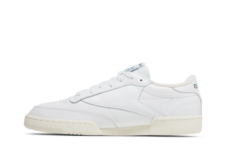 Reebok Club C 85 Vintage 'Split Logo - Teal Burgundy' — Footwear White/Seaport Teal/Classic Burgundy